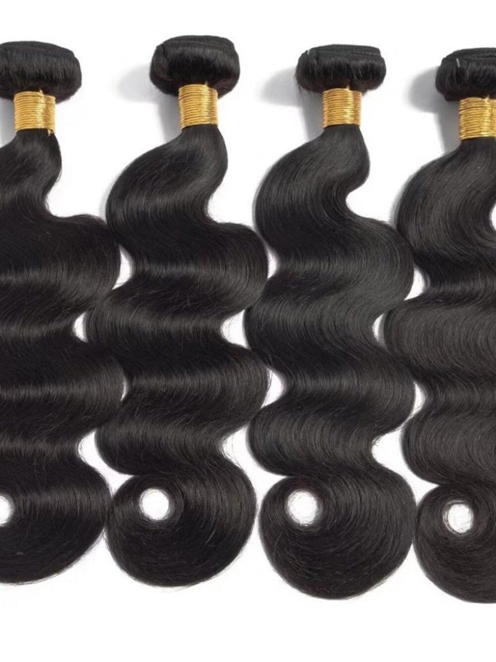 Multino 16A Human Hair 12" 14" 16" 18" Sew-In Natural Black Body Wave Bundles